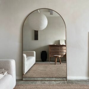 Liberty - Gold Full Length Arched Metal Mirror 180cm x 110cm